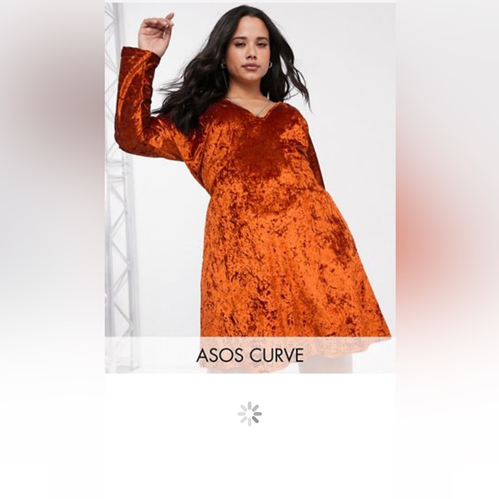 ASOS Curve Velvet Dress